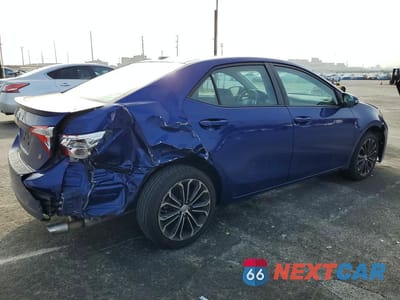 Trzecie zdjęcie samochodu z tyłu: 2014 TOYOTA COROLLA S PLUS VIN:5YFBURHE7EP105293 - miniatura