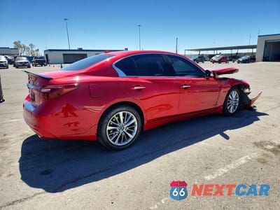 Trzecie zdjęcie samochodu z tyłu: 2021 INFINITI Q50 LUXE VIN:JN1EV7BP7MM702330 - miniatura