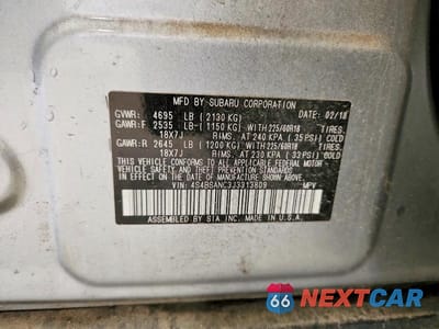 Zdjęcie 12 z 12 samochodu: 2018 SUBARU OUTBACK 2.5I LIMITED VIN:4S4BSANC3J3313809 - miniatura