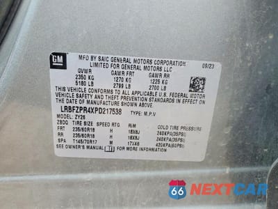 Zdjęcie 13 z 13 samochodu: 2023 BUICK ENVISION ESSENCE VIN:LRBFZPR4XPD217538 - miniatura