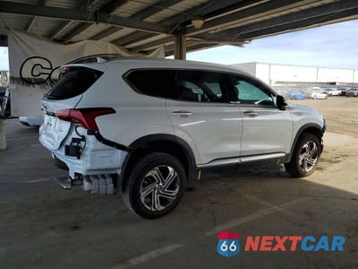 Trzecie zdjęcie samochodu z tyłu: 2022 HYUNDAI SANTA FE SEL VIN:5NMS6DAJ4NH421796 - miniatura