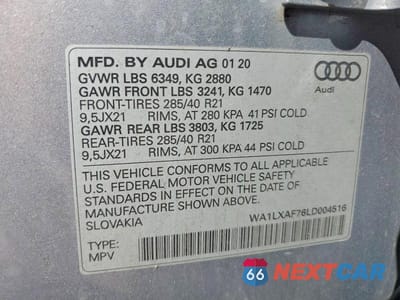 Zdjęcie 13 z 13 samochodu: 2020 AUDI Q7 PREMIUM PLUS VIN:WA1LXAF76LD004516 - miniatura