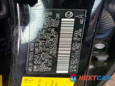 Zdjęcie 12 z 12 samochodu: 2005 LEXUS ES 330 BASE VIN:JTHBA30G955063577 - miniatura