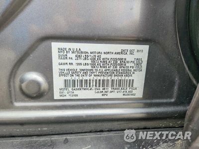 Zdjęcie 12 z 12 samochodu: 2014 MITSUBISHI OUTLANDER SPORT ES VIN:4A4AP3AU1EE014527 - miniatura