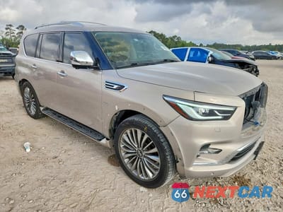 Czwarte zdjęcie samochodu z boku: 2019 INFINITI QX80 LUXE VIN:JN8AZ2ND7K9850535 - miniatura