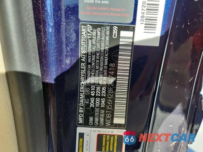 Zdjęcie 12 z 12 samochodu: 2008 MERCEDES-BENZ CLK 350 VIN:WDBTJ56H28F247418 - miniatura