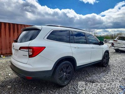 Trzecie zdjęcie samochodu z tyłu: 2021 HONDA PILOT SE VIN:5FNYF5H28MB030536 - miniatura