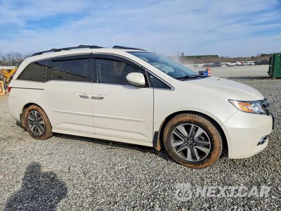 Czwarte zdjęcie samochodu z boku: 2014 HONDA ODYSSEY TOURING VIN:5FNRL5H92EB128490 - miniatura