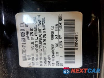 Zdjęcie 12 z 12 samochodu: 2007 NISSAN 350Z VIN:JN1BZ36AX7M651013 - miniatura