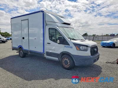 Czwarte zdjęcie samochodu z boku: 2020 FORD TRANSIT DELIVERY TRUCK VIN:1FDBW5Z86LKB30334 - miniatura