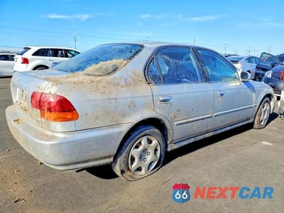 Trzecie zdjęcie samochodu z tyłu: 1998 HONDA CIVIC EX VIN:2HGEJ8642WH510349 - miniatura