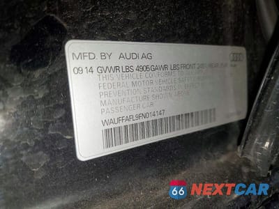 Zdjęcie 12 z 12 samochodu: 2015 AUDI A4 PREMIUM PLUS VIN:WAUFFAFL9FN014147 - miniatura