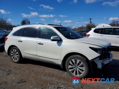 Czwarte zdjęcie samochodu z boku: 2015 ACURA MDX TECHNOLOGY VIN:5FRYD4H48FB011116 - miniatura