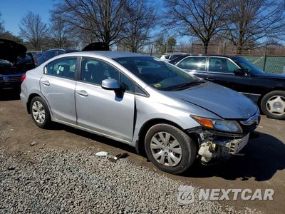 Czwarte zdjęcie samochodu z boku: 2012 HONDA CIVIC LX VIN:19XFB2F54CE325619 - miniatura