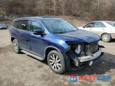 Czwarte zdjęcie samochodu z boku: 2019 HONDA PILOT EXL VIN:5FNYF6H59KB012429 - miniatura
