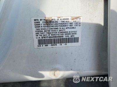 Zdjęcie 12 z 12 samochodu: 2009 HONDA PILOT EX VIN:5FNYF48449B045649 - miniatura