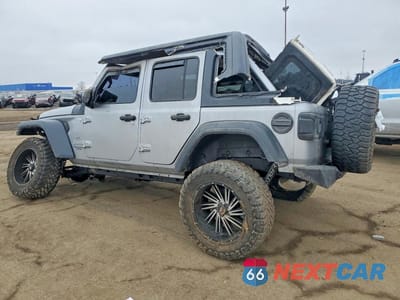 Drugie zdjęcie samochodu z przodu: 2018 JEEP WRANGLER UNLIMITED SPORT VIN:1C4HJXDG0JW136997 - miniatura