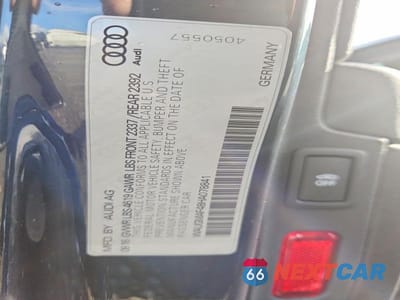 Zdjęcie 12 z 12 samochodu: 2017 AUDI A4 ULTRA PREMIUM VIN:WAUGMAF48HA078841 - miniatura