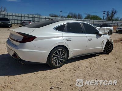 Trzecie zdjęcie samochodu z tyłu: 2021 HYUNDAI SONATA LIMITED VIN:KMHL34J2XMA157073 - miniatura