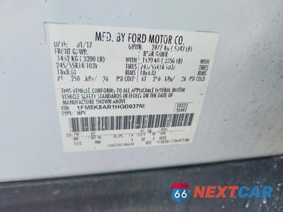 Zdjęcie 13 z 13 samochodu: 2017 FORD EXPLORER POLICE INTERCEPTOR VIN:1FM5K8AR1HGB93768 - miniatura