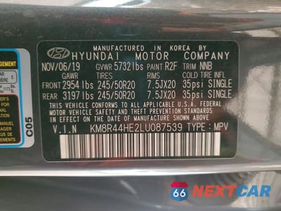 Zdjęcie 13 z 13 samochodu: 2020 HYUNDAI PALISADE SEL VIN:KM8R44HE2LU087539 - miniatura
