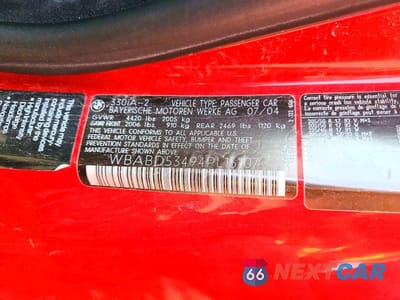 Zdjęcie 12 z 12 samochodu: 2004 BMW 330 CI VIN:WBABD53494PL15107 - miniatura