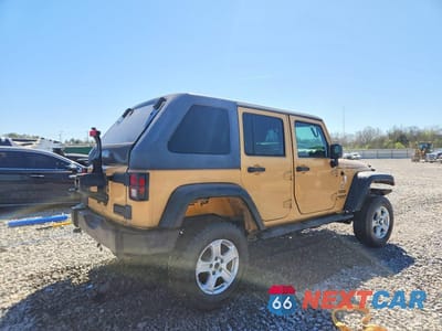 Trzecie zdjęcie samochodu z tyłu: 2013 JEEP WRANGLER UNLIMITED SPORT VIN:1C4HJWDG2DL656537 - miniatura