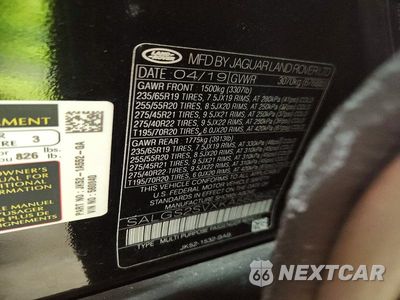 Zdjęcie 13 z 13 samochodu: 2019 LAND ROVER RANGE ROVER HSE VIN:SALGS2SVXKA560840 - miniatura