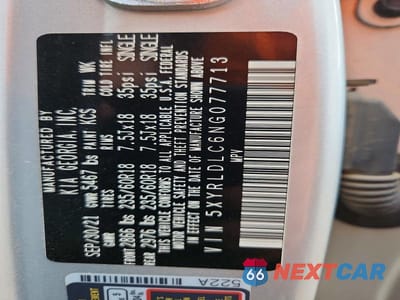 Zdjęcie 12 z 12 samochodu: 2022 KIA SORENTO X-LINE S VIN:5XYRLDLC6NG077713 - miniatura