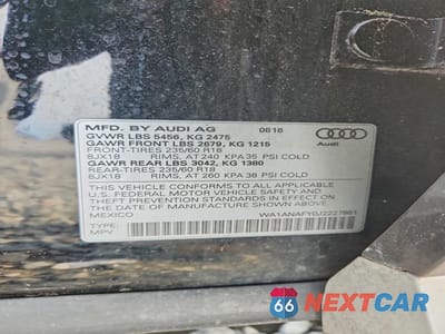 Zdjęcie 13 z 13 samochodu: 2018 AUDI Q5 PREMIUM VIN:WA1ANAFY0J2227861 - miniatura