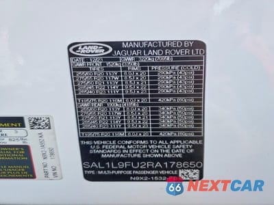 Zdjęcie 13 z 13 samochodu: 2024 LAND ROVER RANGE ROVER SPORT DYNAMIC SE VIN:SAL1L9FU2RA178650 - miniatura