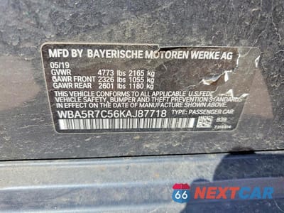 Zdjęcie 12 z 12 samochodu: 2019 BMW 330XI VIN:WBA5R7C56KAJ87718 - miniatura