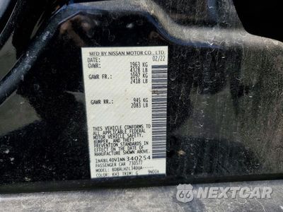 Zdjęcie 12 z 12 samochodu: 2022 NISSAN ALTIMA 2.5 SV VIN:1N4BL4DV1NN340254 - miniatura