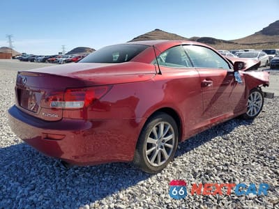 Trzecie zdjęcie samochodu z tyłu: 2012 LEXUS IS 250C BASE VIN:JTHFF2C21C2522600 - miniatura