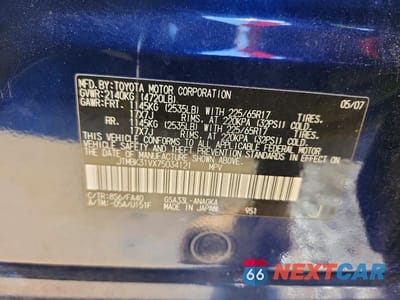 Zdjęcie 13 z 13 samochodu: 2007 TOYOTA RAV4 LIMITED VIN:JTMBK31VX75034121 - miniatura