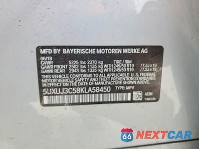 Zdjęcie 13 z 13 samochodu: 2019 BMW X4 XDRIVE30I VIN:5UXUJ3C58KLA58450 - miniatura