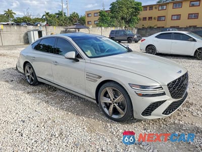 Czwarte zdjęcie samochodu z boku: 2025 GENESIS G80 3.5T SPORT PRESTIGE VIN:KMTGG4SD7SU280806 - miniatura