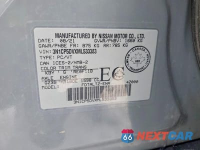 Zdjęcie 14 z 14 samochodu: 2021 NISSAN KICKS SR VIN:3N1CP5DVXML533383 - miniatura