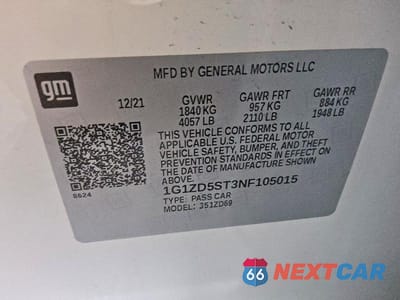 Zdjęcie 12 z 12 samochodu: 2022 CHEVROLET MALIBU LT VIN:1G1ZD5ST3NF105015 - miniatura
