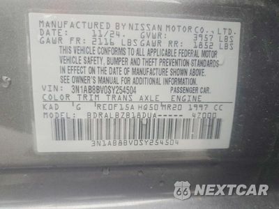 Zdjęcie 12 z 12 samochodu: 2025 NISSAN SENTRA S VIN:3N1AB8BV0SY254504 - miniatura