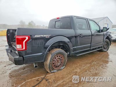 Trzecie zdjęcie samochodu z tyłu: 2017 FORD F150 SUPERCREW VIN:1FTEW1EP2HFC87513 - miniatura