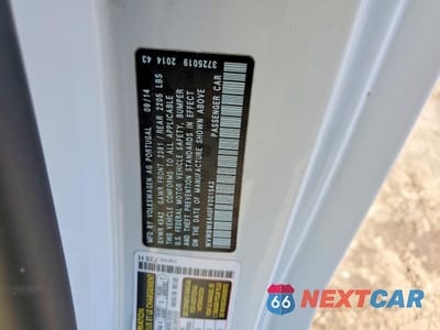 Zdjęcie 12 z 12 samochodu: 2015 VOLKSWAGEN EOS VIN:WVWBW8AH0FV001543 - miniatura