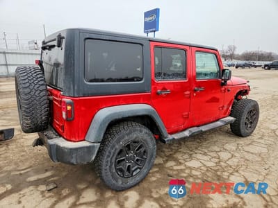 Trzecie zdjęcie samochodu z tyłu: 2016 JEEP WRANGLER UNLIMITED SPORT VIN:1C4BJWDG9GL152268 - miniatura