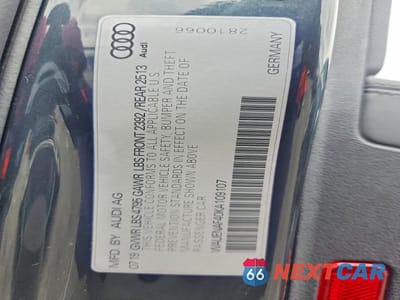 Zdjęcie 12 z 12 samochodu: 2019 AUDI A4 PREMIUM PLUS VIN:WAUENAF40KA109107 - miniatura