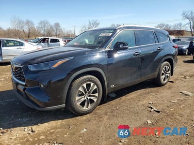 2022 TOYOTA HIGHLANDER HYBRID XLE 5TDGBRCHXNS543620 - główne zdjęcie licytacji z USA - miniatura