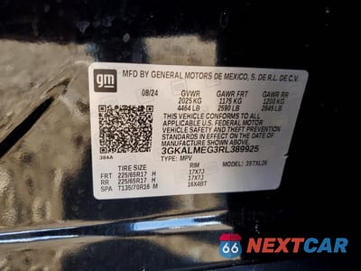 Zdjęcie 13 z 13 samochodu: 2024 GMC TERRAIN SLE VIN:3GKALMEG3RL389925 - miniatura