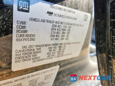 Zdjęcie 12 z 12 samochodu: 2024 GMC SIERRA K1500 DENALI VIN:3GTUUGE8XRG419494 - miniatura