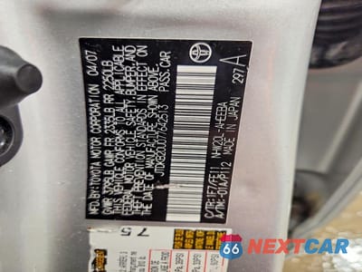 Zdjęcie 13 z 13 samochodu: 2007 TOYOTA PRIUS BASE VIN:JTDKB20U077642513 - miniatura