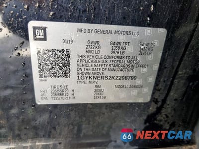 Zdjęcie 14 z 14 samochodu: 2019 CADILLAC XT5 PREMIUM LUXURY VIN:1GYKNERS2KZ208790 - miniatura
