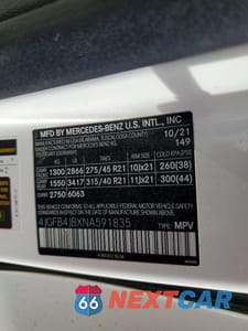 Zdjęcie 13 z 13 samochodu: 2022 MERCEDES-BENZ GLE 350 VIN:4JGFB4JBXNA591835 - miniatura